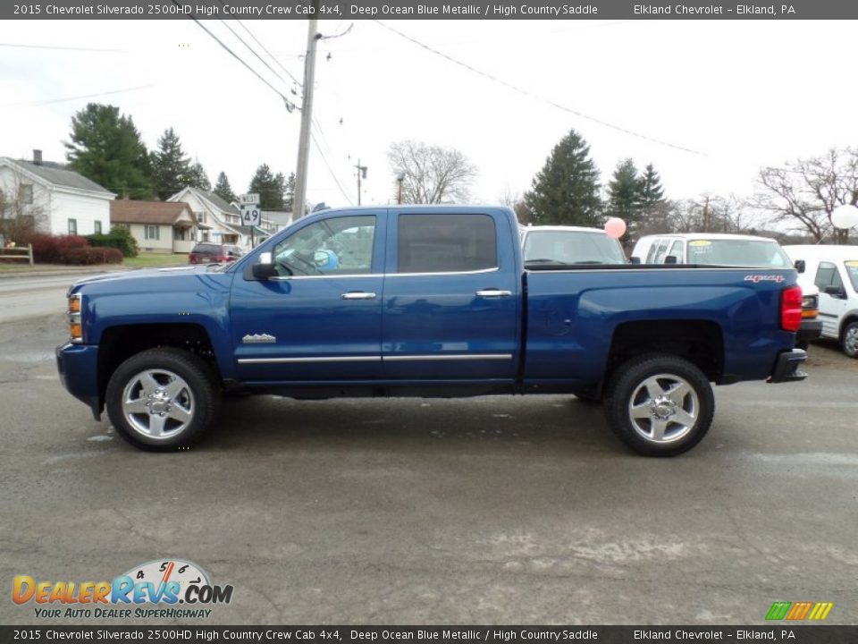 Deep Ocean Blue Metallic 2015 Chevrolet Silverado 2500HD High Country Crew Cab 4x4 Photo #1