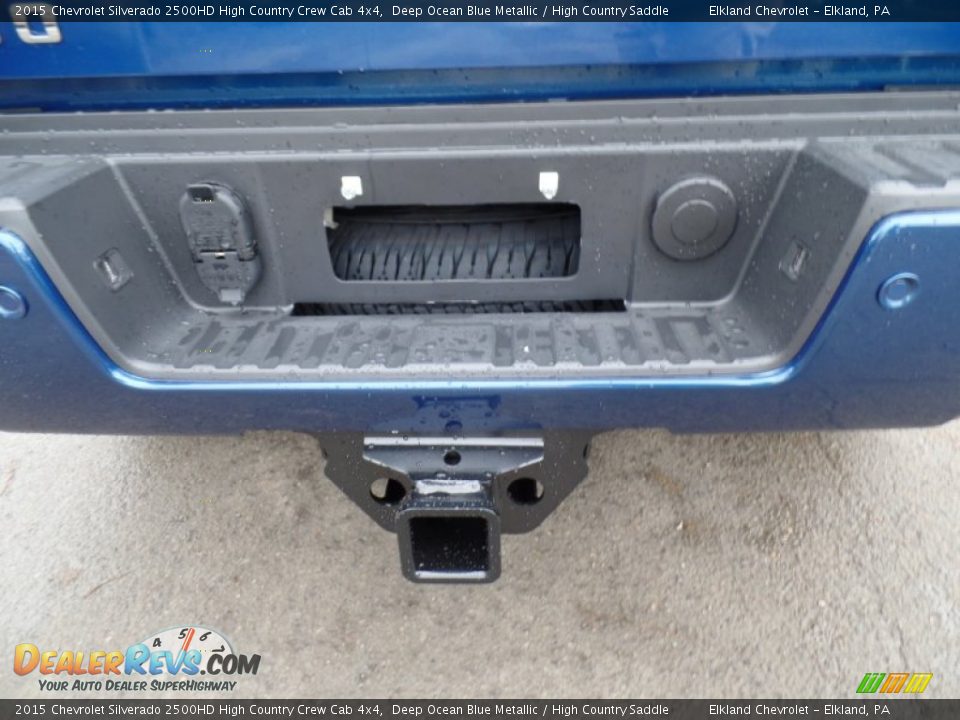 2015 Chevrolet Silverado 2500HD High Country Crew Cab 4x4 Deep Ocean Blue Metallic / High Country Saddle Photo #10