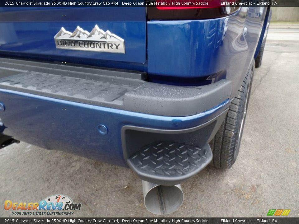 2015 Chevrolet Silverado 2500HD High Country Crew Cab 4x4 Deep Ocean Blue Metallic / High Country Saddle Photo #11
