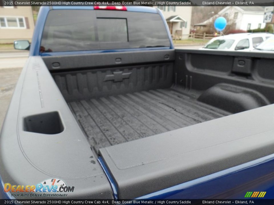 2015 Chevrolet Silverado 2500HD High Country Crew Cab 4x4 Deep Ocean Blue Metallic / High Country Saddle Photo #12