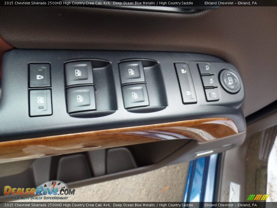 2015 Chevrolet Silverado 2500HD High Country Crew Cab 4x4 Deep Ocean Blue Metallic / High Country Saddle Photo #17