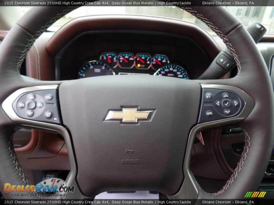 2015 Chevrolet Silverado 2500HD High Country Crew Cab 4x4 Steering Wheel Photo #22