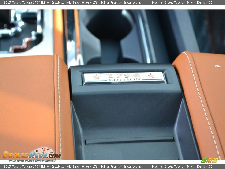 2015 Toyota Tundra 1794 Edition CrewMax 4x4 Super White / 1794 Edition Premium Brown Leather Photo #8