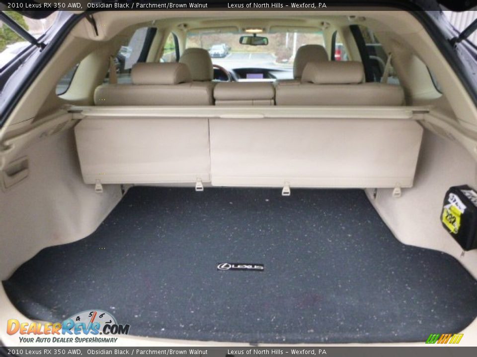 2010 Lexus RX 350 AWD Obsidian Black / Parchment/Brown Walnut Photo #5
