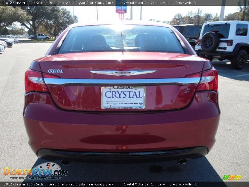 2012 Chrysler 200 S Sedan Deep Cherry Red Crystal Pearl Coat / Black Photo #7