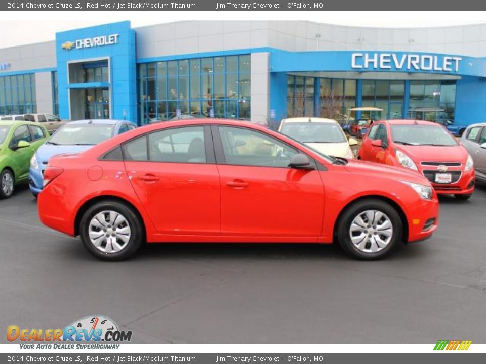 2014 Chevrolet Cruze LS Red Hot / Jet Black/Medium Titanium Photo #1