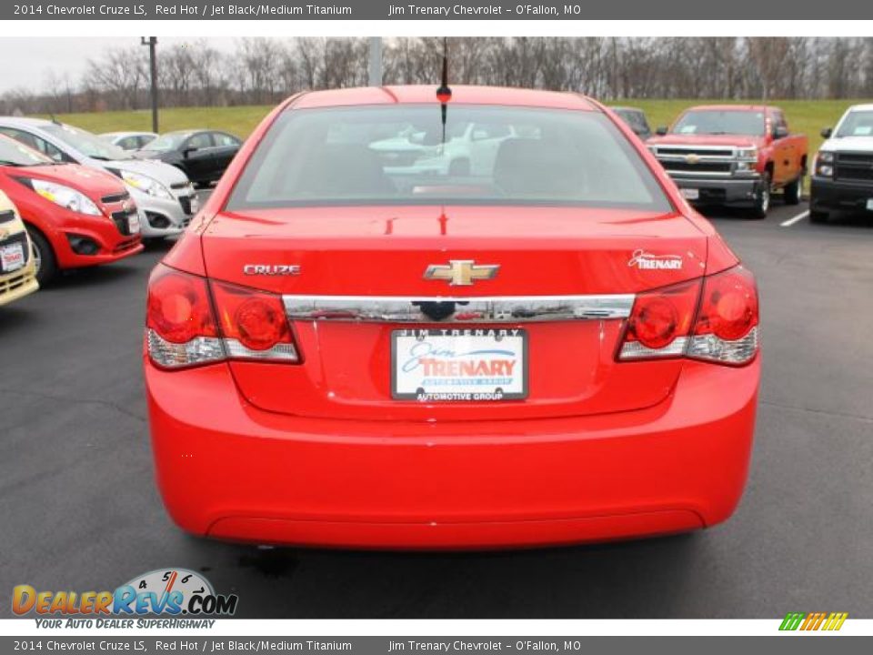 2014 Chevrolet Cruze LS Red Hot / Jet Black/Medium Titanium Photo #6