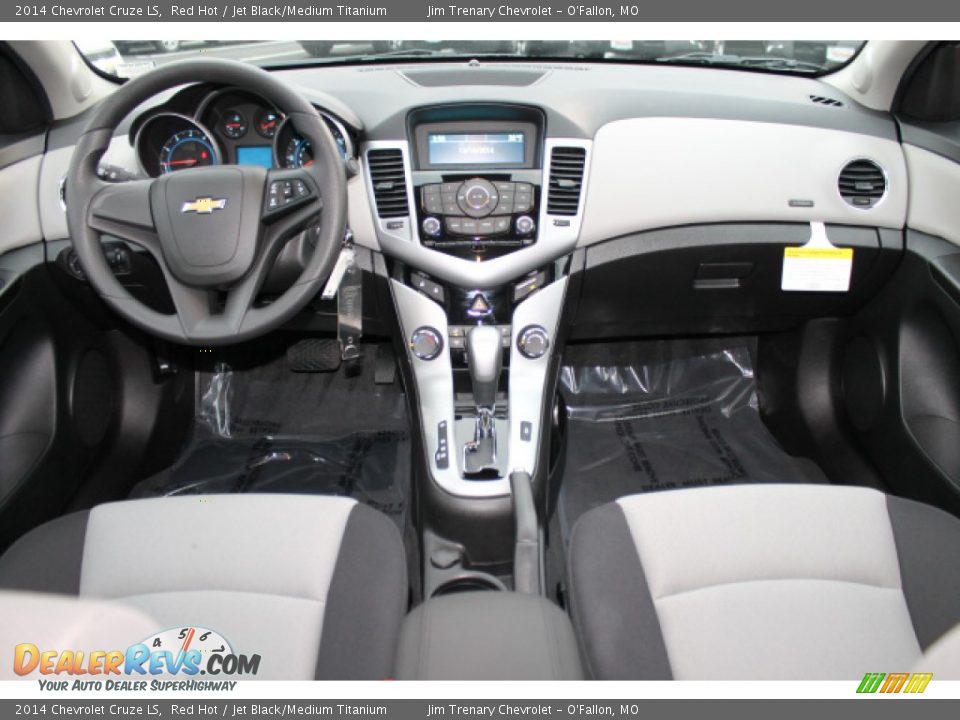 2014 Chevrolet Cruze LS Red Hot / Jet Black/Medium Titanium Photo #10