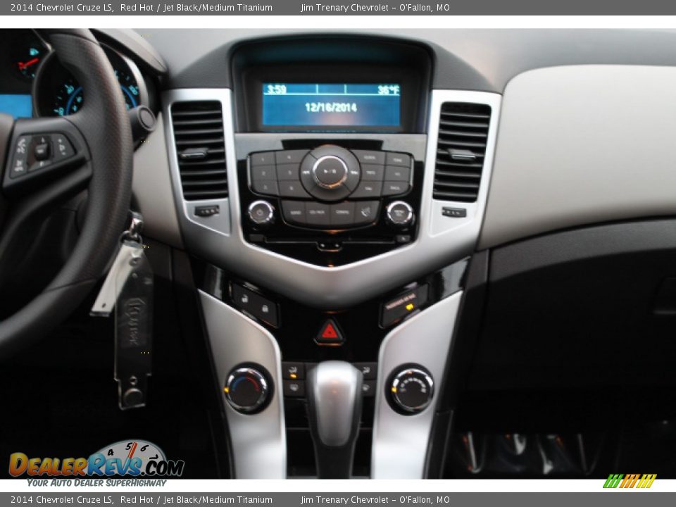2014 Chevrolet Cruze LS Red Hot / Jet Black/Medium Titanium Photo #12