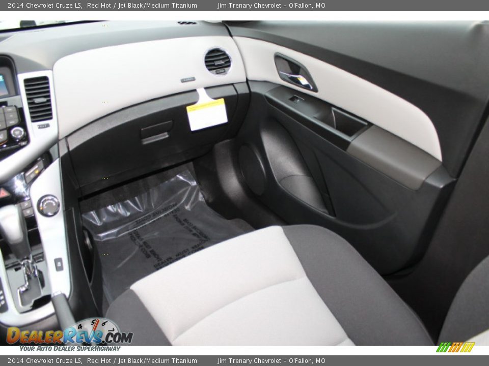 2014 Chevrolet Cruze LS Red Hot / Jet Black/Medium Titanium Photo #13
