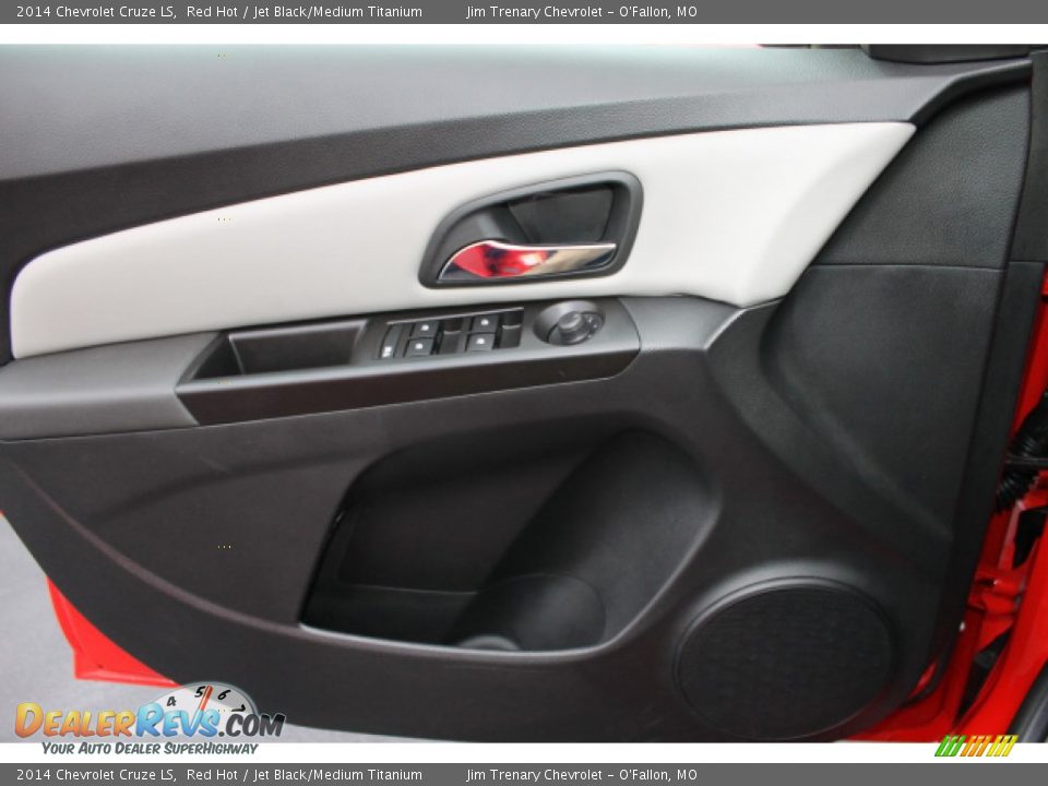 2014 Chevrolet Cruze LS Red Hot / Jet Black/Medium Titanium Photo #15