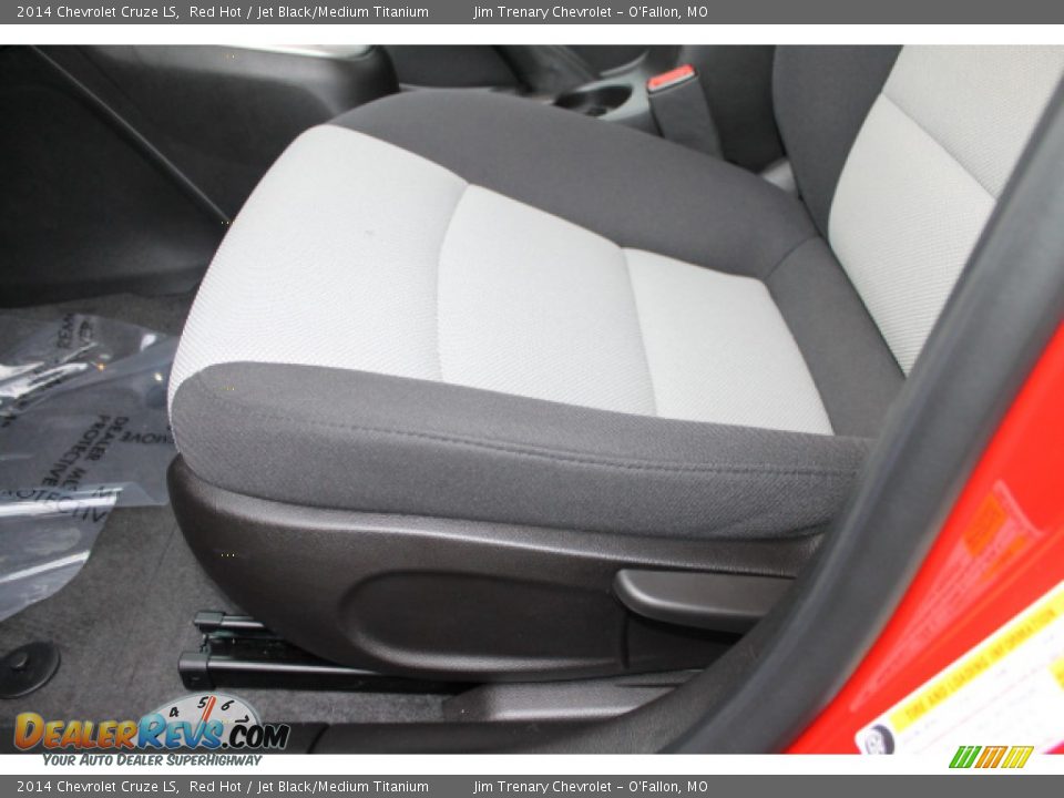 2014 Chevrolet Cruze LS Red Hot / Jet Black/Medium Titanium Photo #16