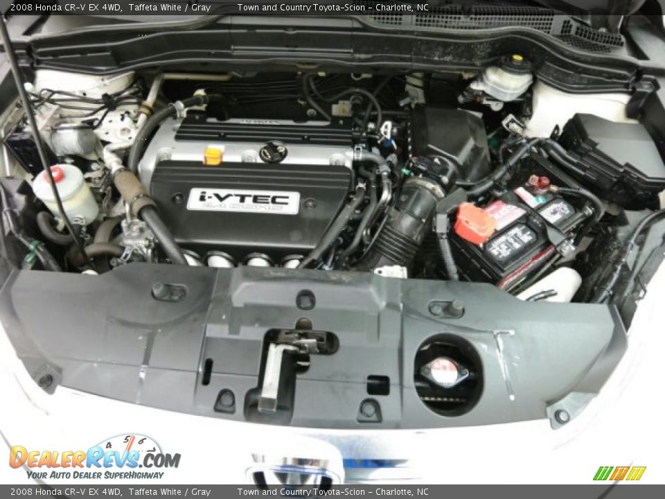 2008 Honda CR-V EX 4WD Taffeta White / Gray Photo #16