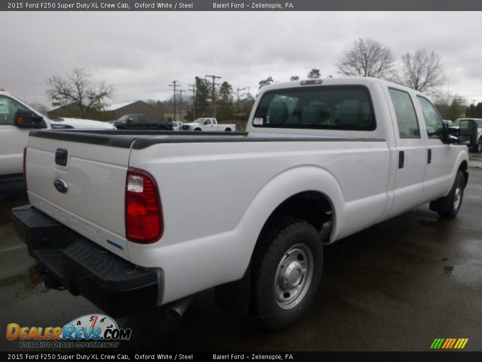 2015 Ford F250 Super Duty XL Crew Cab Oxford White / Steel Photo #6