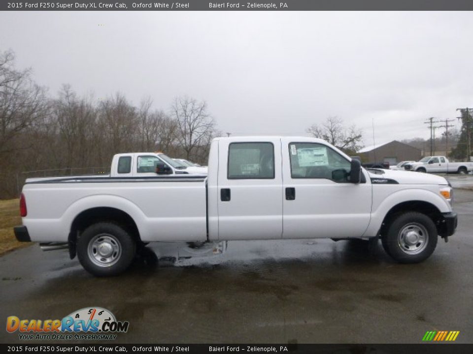2015 Ford F250 Super Duty XL Crew Cab Oxford White / Steel Photo #7