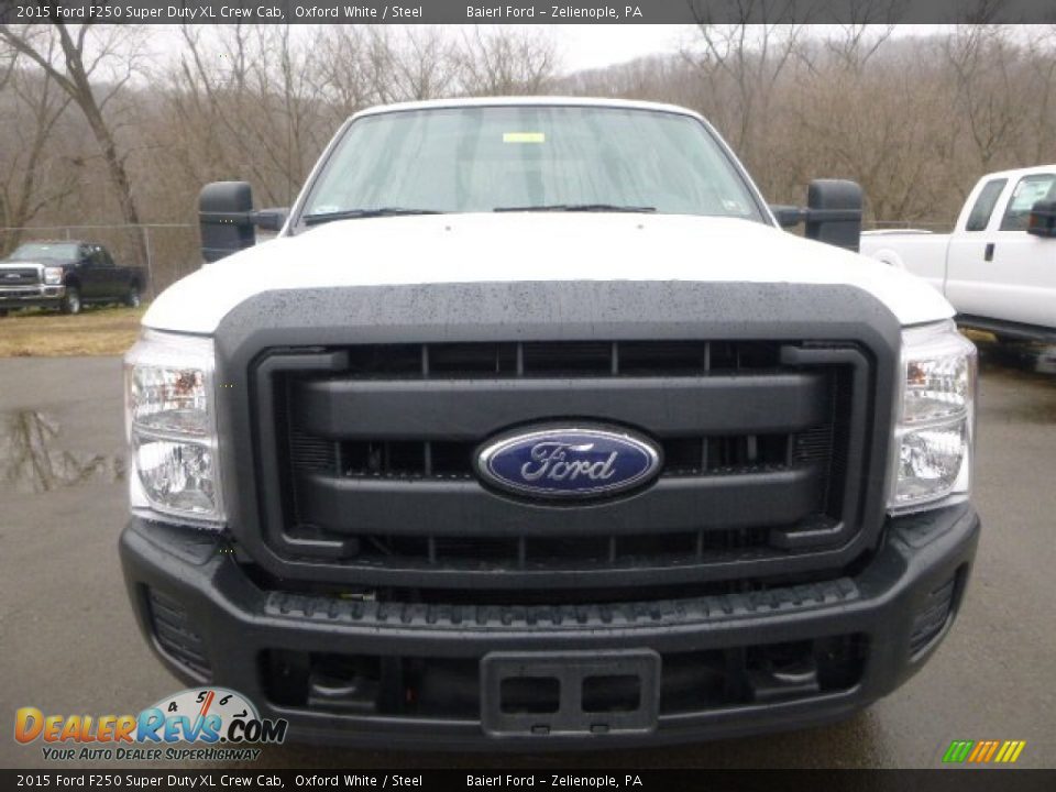 2015 Ford F250 Super Duty XL Crew Cab Oxford White / Steel Photo #9