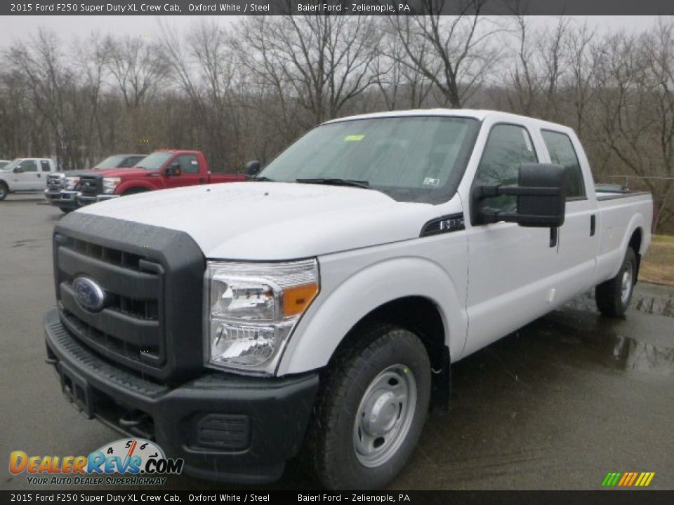 2015 Ford F250 Super Duty XL Crew Cab Oxford White / Steel Photo #10
