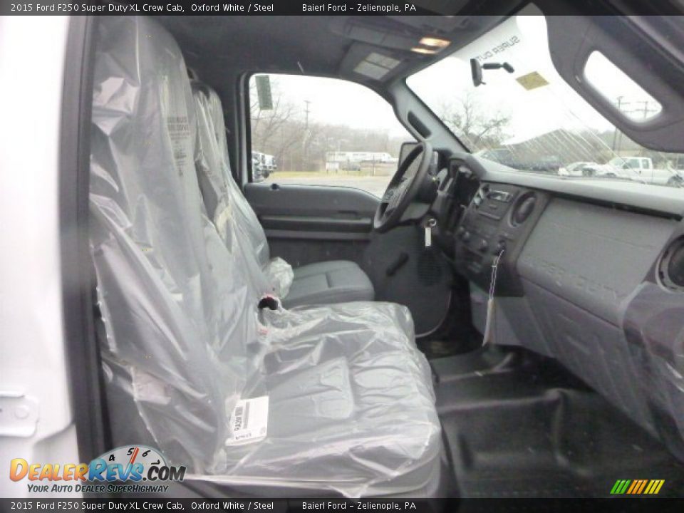2015 Ford F250 Super Duty XL Crew Cab Oxford White / Steel Photo #12