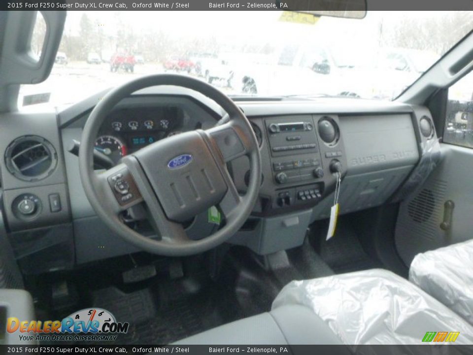 2015 Ford F250 Super Duty XL Crew Cab Oxford White / Steel Photo #15