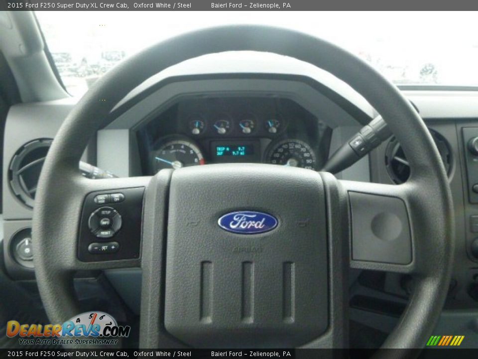 2015 Ford F250 Super Duty XL Crew Cab Oxford White / Steel Photo #20