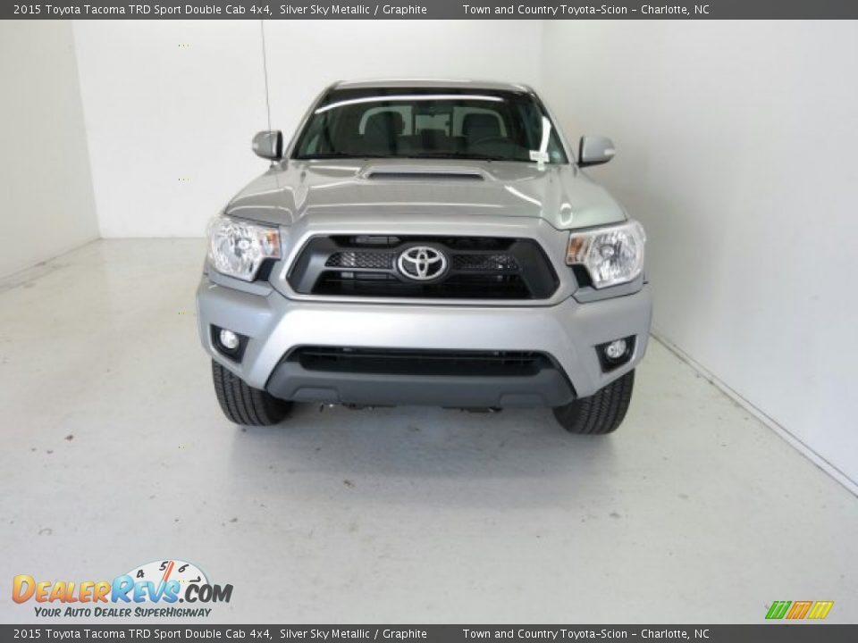 2015 Toyota Tacoma TRD Sport Double Cab 4x4 Silver Sky Metallic / Graphite Photo #5