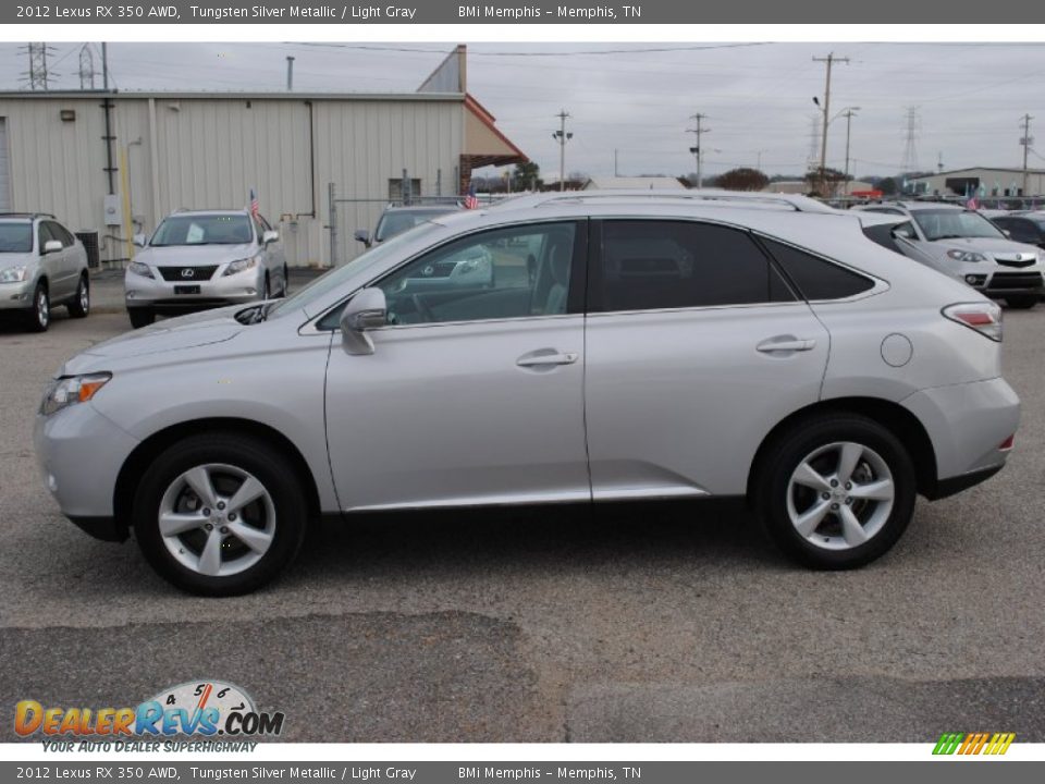 2012 Lexus RX 350 AWD Tungsten Silver Metallic / Light Gray Photo #2