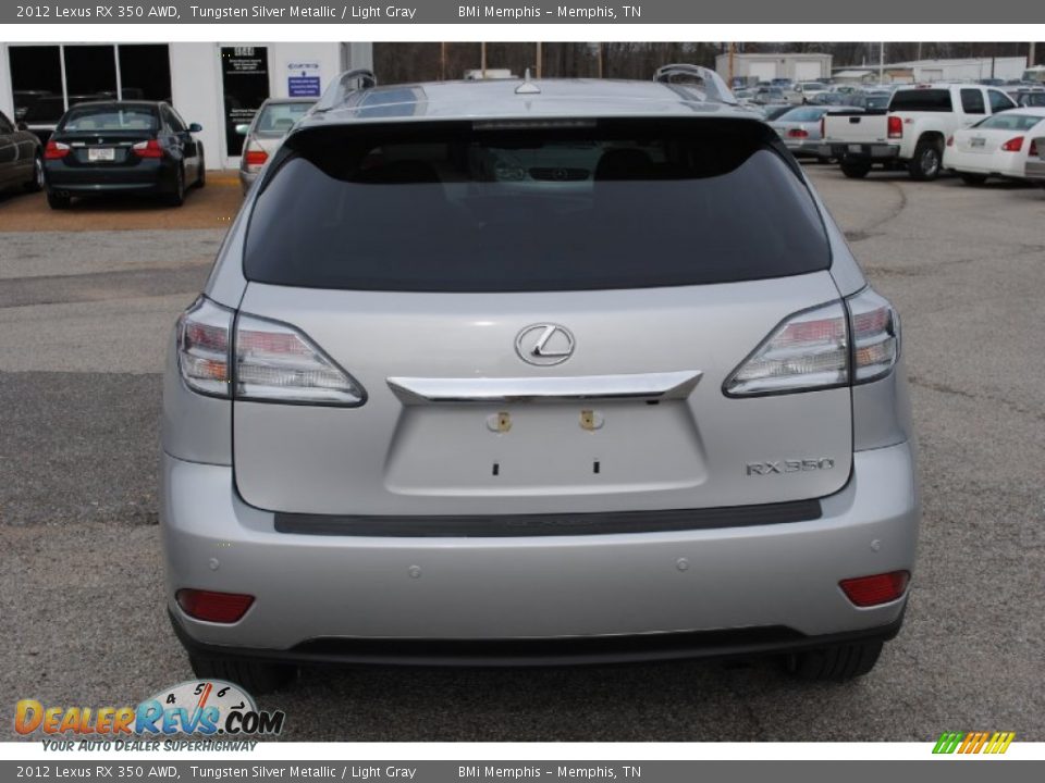 2012 Lexus RX 350 AWD Tungsten Silver Metallic / Light Gray Photo #4