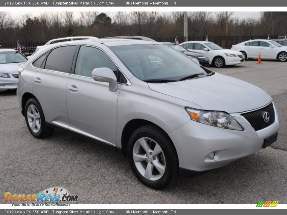 2012 Lexus RX 350 AWD Tungsten Silver Metallic / Light Gray Photo #7