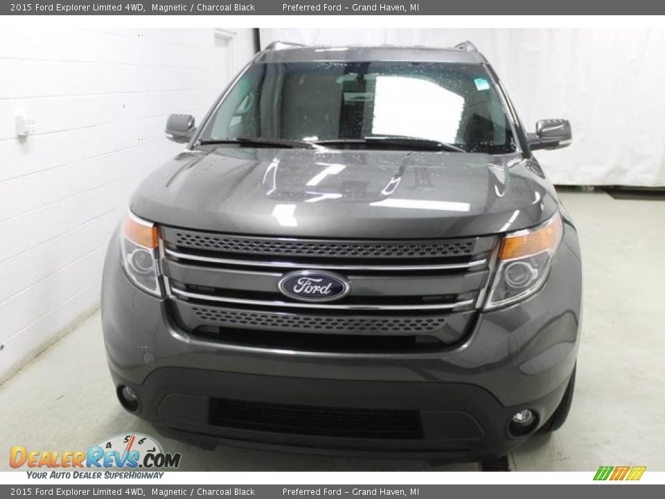 2015 Ford Explorer Limited 4WD Magnetic / Charcoal Black Photo #3