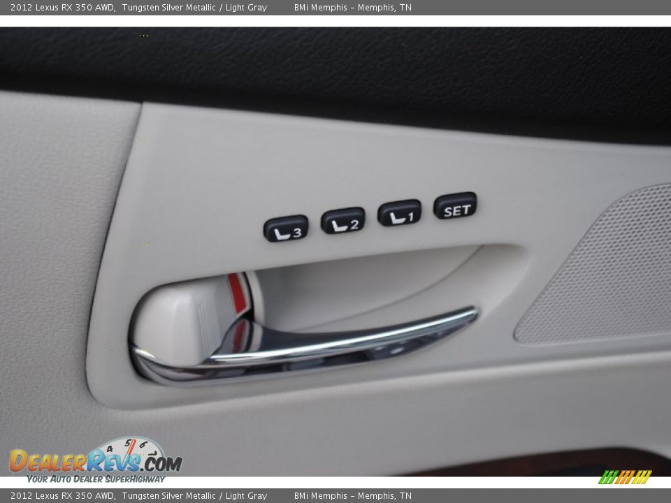 2012 Lexus RX 350 AWD Tungsten Silver Metallic / Light Gray Photo #10