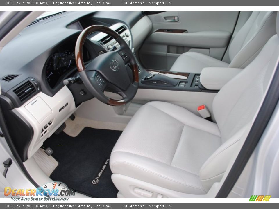 2012 Lexus RX 350 AWD Tungsten Silver Metallic / Light Gray Photo #11