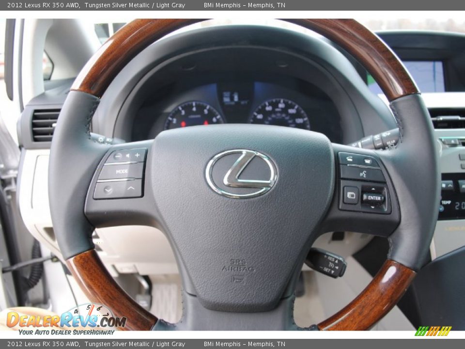 2012 Lexus RX 350 AWD Tungsten Silver Metallic / Light Gray Photo #14