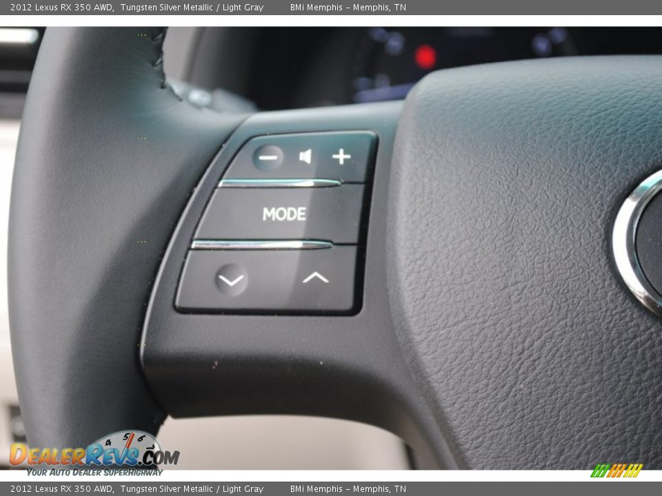 2012 Lexus RX 350 AWD Tungsten Silver Metallic / Light Gray Photo #15