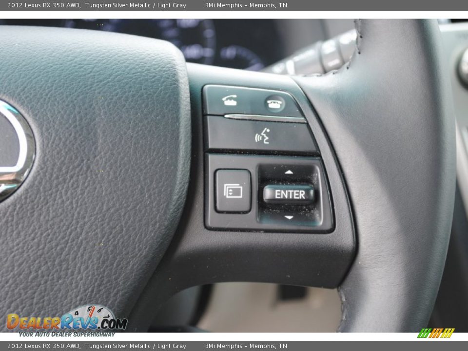 2012 Lexus RX 350 AWD Tungsten Silver Metallic / Light Gray Photo #16