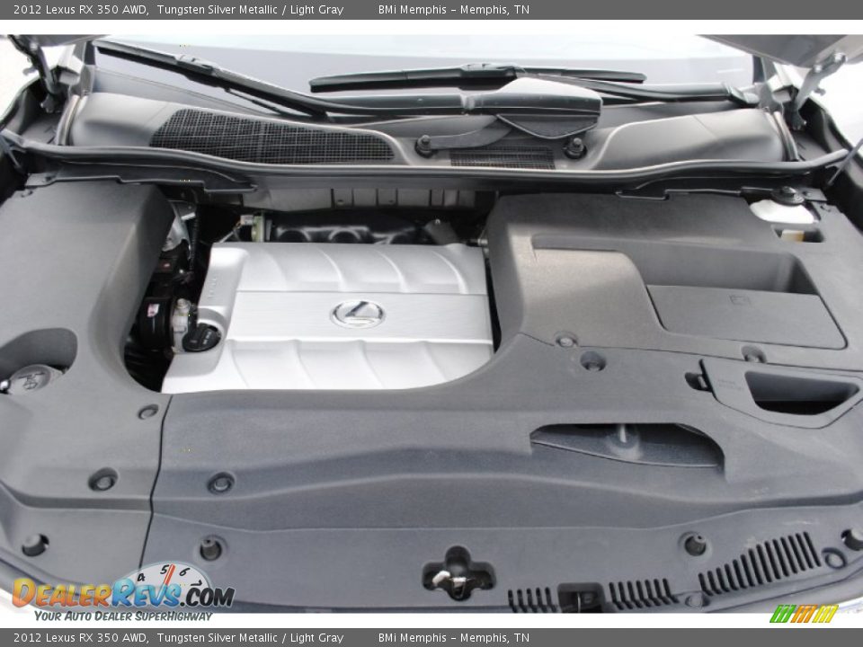 2012 Lexus RX 350 AWD Tungsten Silver Metallic / Light Gray Photo #34