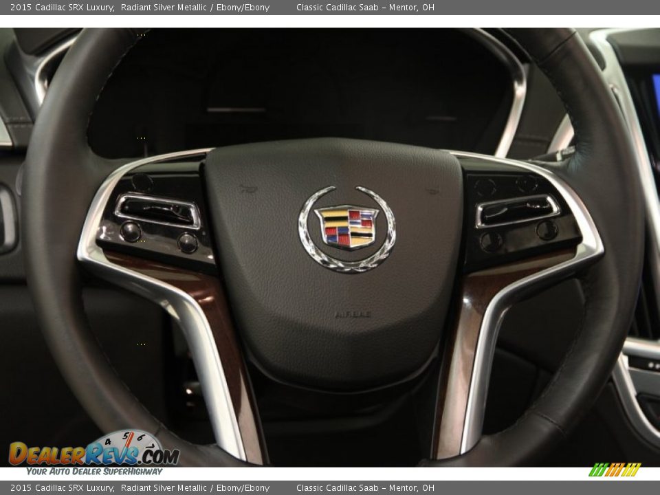 2015 Cadillac SRX Luxury Radiant Silver Metallic / Ebony/Ebony Photo #6