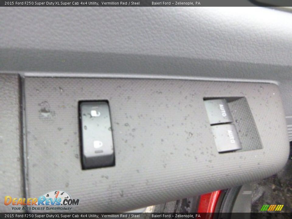 2015 Ford F250 Super Duty XL Super Cab 4x4 Utility Vermillion Red / Steel Photo #16