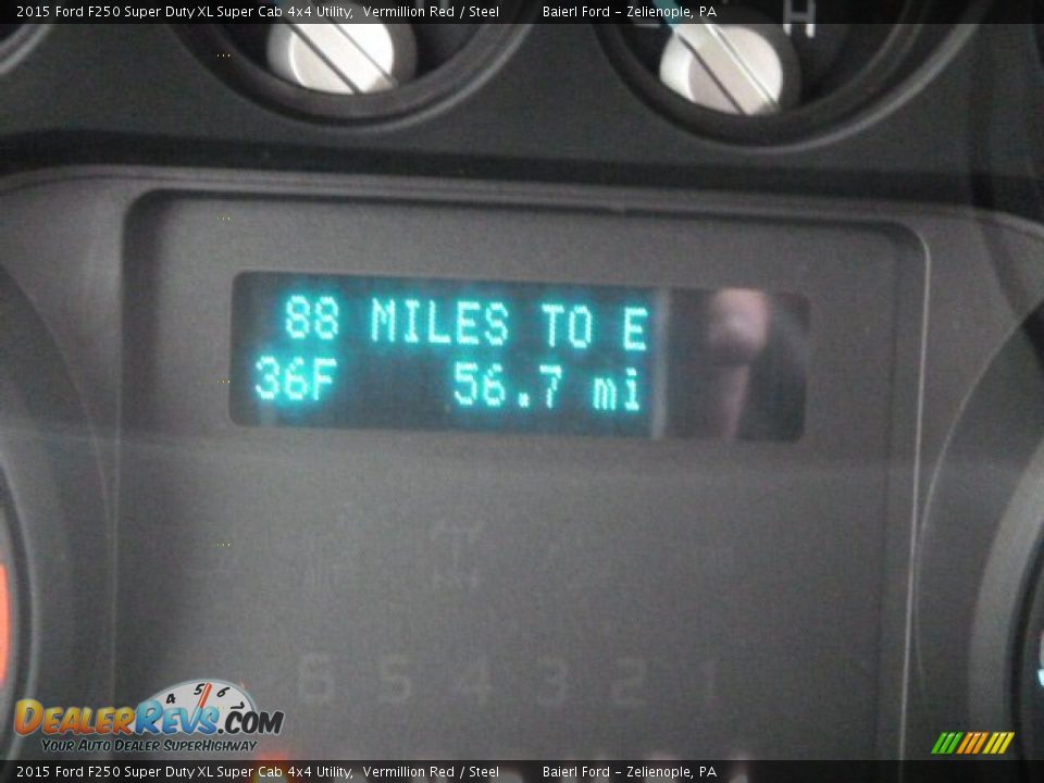 2015 Ford F250 Super Duty XL Super Cab 4x4 Utility Vermillion Red / Steel Photo #19