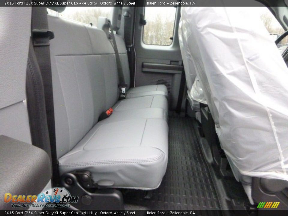 2015 Ford F250 Super Duty XL Super Cab 4x4 Utility Oxford White / Steel Photo #11