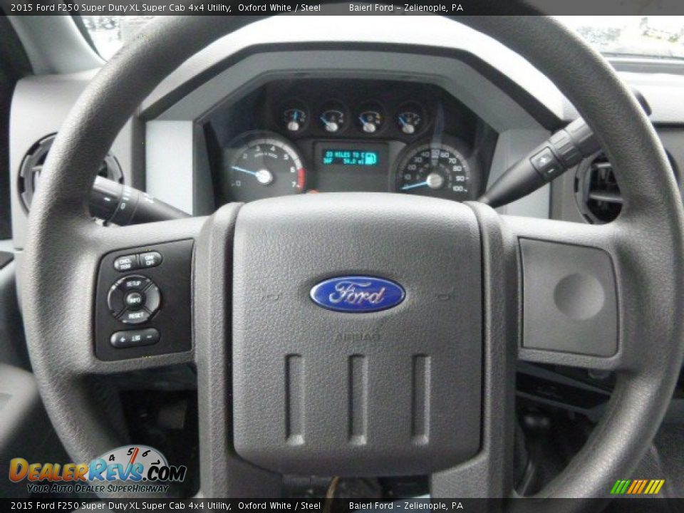 2015 Ford F250 Super Duty XL Super Cab 4x4 Utility Oxford White / Steel Photo #20