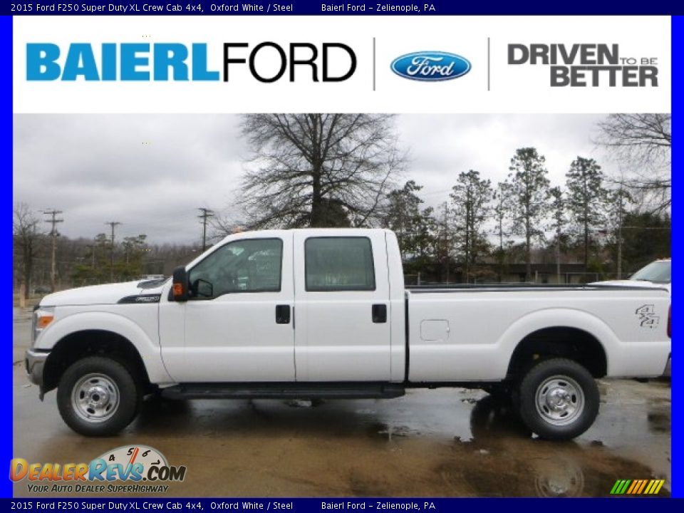 2015 Ford F250 Super Duty XL Crew Cab 4x4 Oxford White / Steel Photo #1