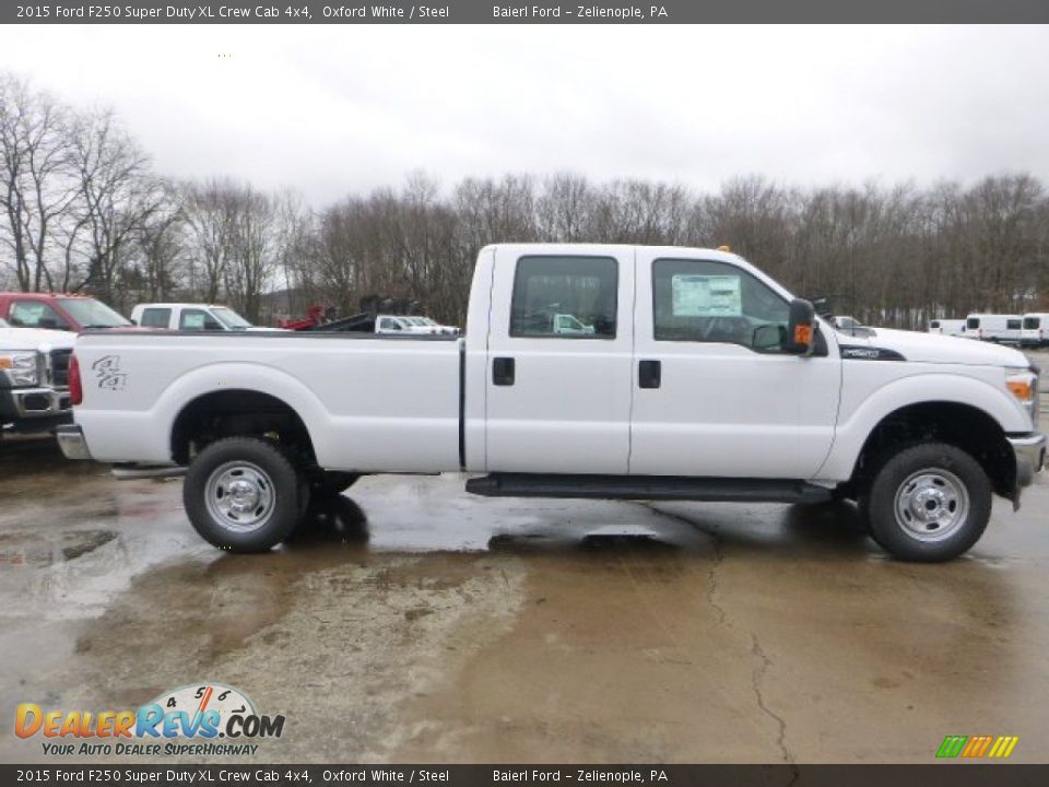 2015 Ford F250 Super Duty XL Crew Cab 4x4 Oxford White / Steel Photo #5