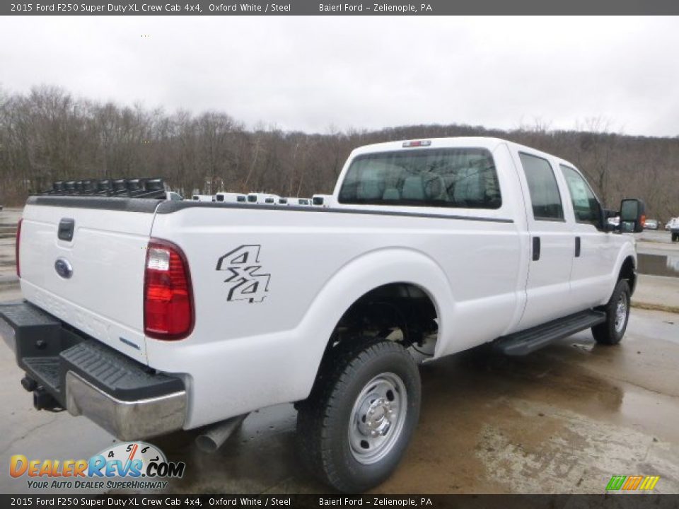 2015 Ford F250 Super Duty XL Crew Cab 4x4 Oxford White / Steel Photo #7