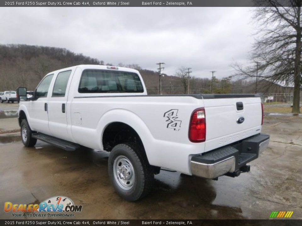 2015 Ford F250 Super Duty XL Crew Cab 4x4 Oxford White / Steel Photo #10