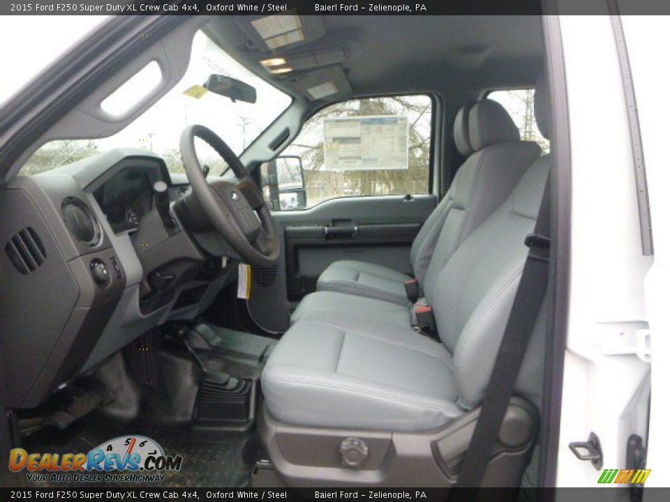 2015 Ford F250 Super Duty XL Crew Cab 4x4 Oxford White / Steel Photo #17