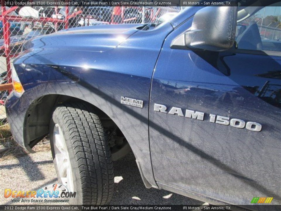 2012 Dodge Ram 1500 Express Quad Cab True Blue Pearl / Dark Slate Gray/Medium Graystone Photo #6