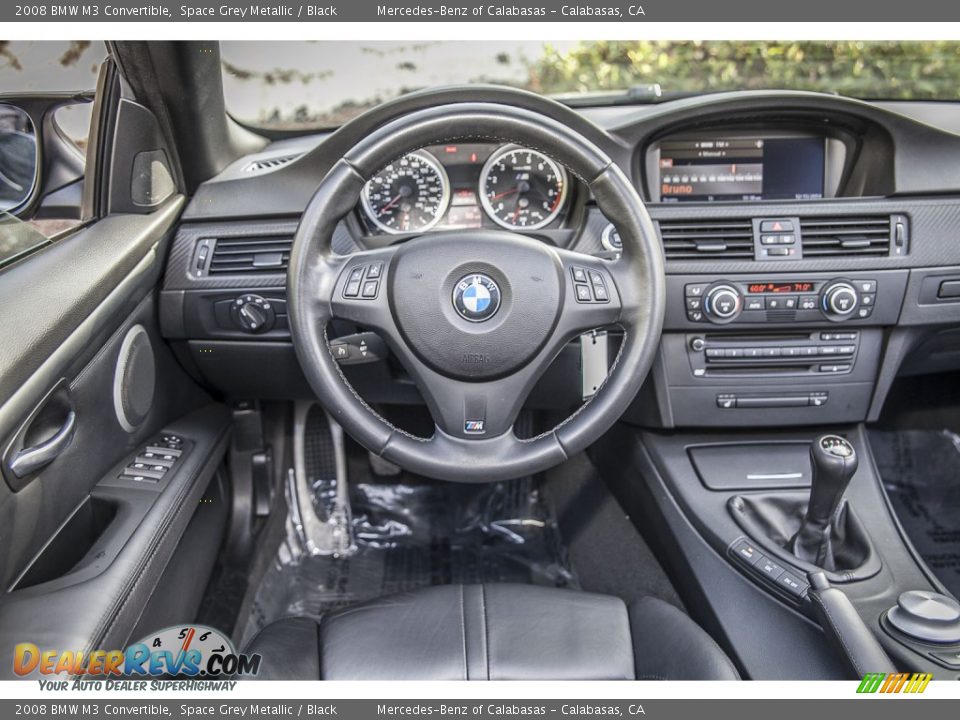 Black Interior - 2008 BMW M3 Convertible Photo #4