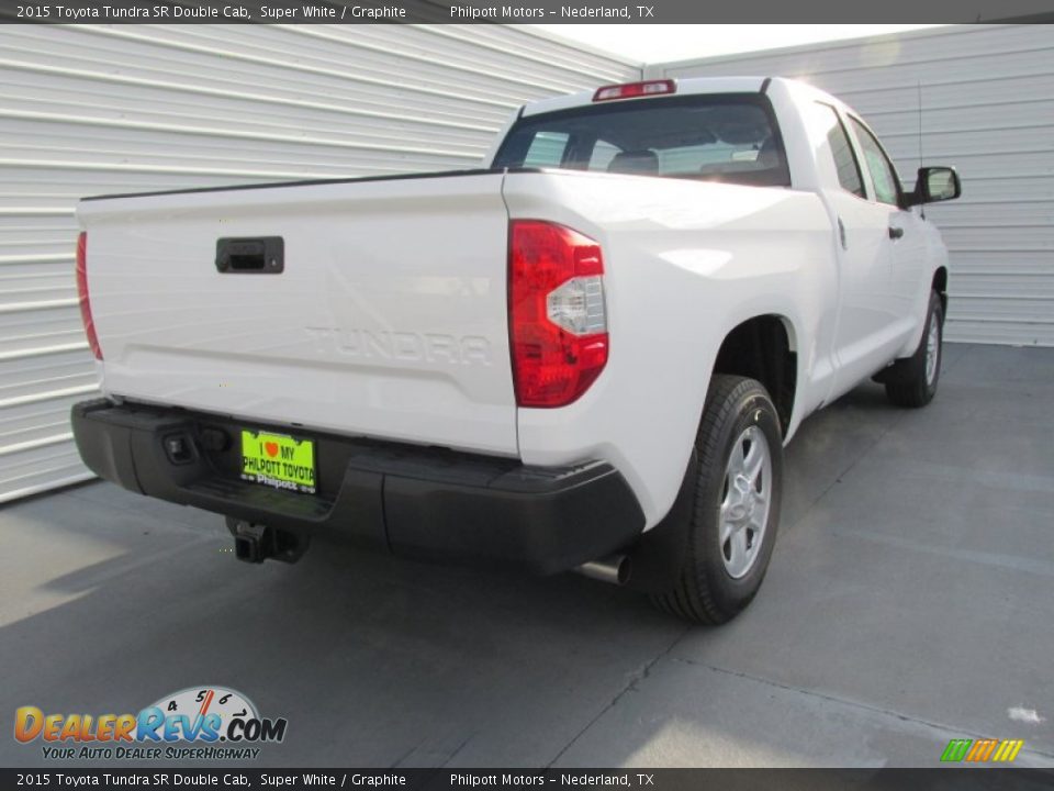2015 Toyota Tundra SR Double Cab Super White / Graphite Photo #4