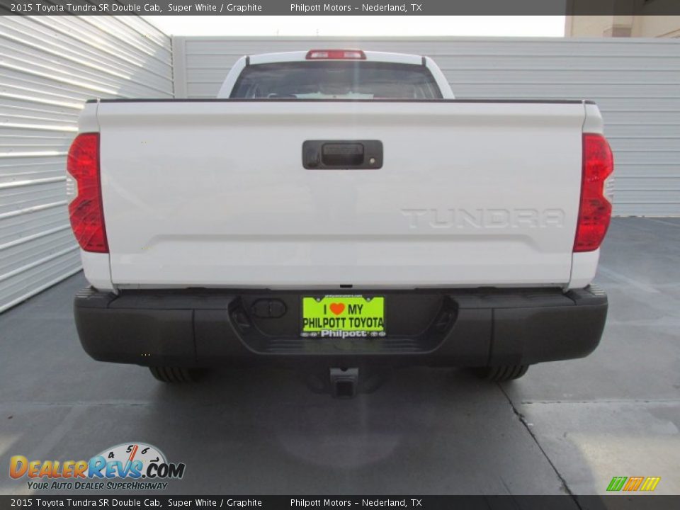 2015 Toyota Tundra SR Double Cab Super White / Graphite Photo #5