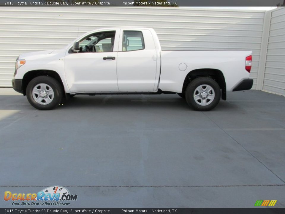 2015 Toyota Tundra SR Double Cab Super White / Graphite Photo #6